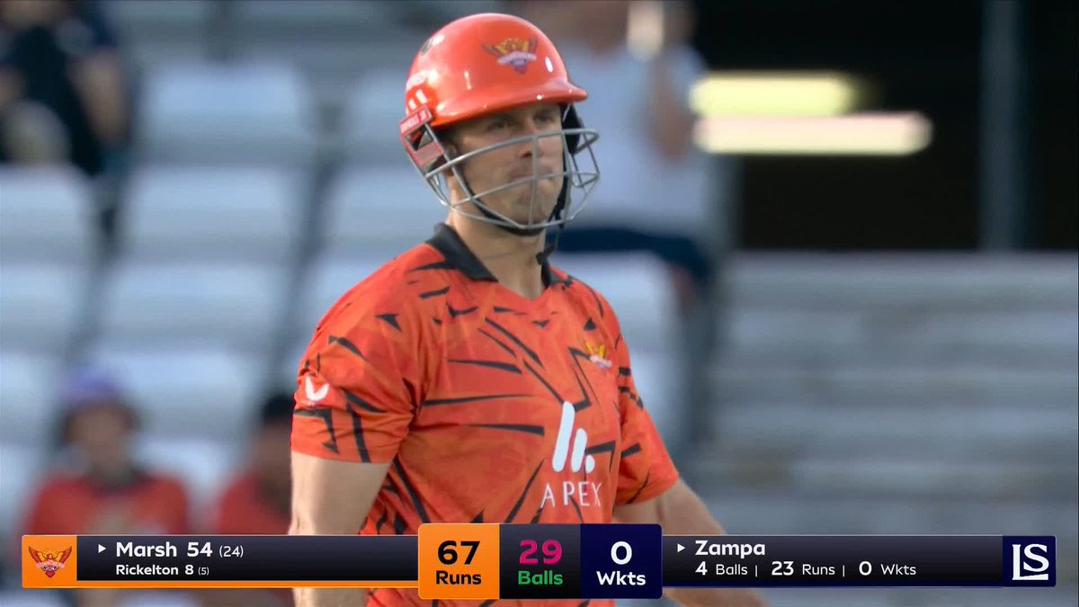 Mitch Marsh reaches a half-century off just 24 balls! 💪🔥