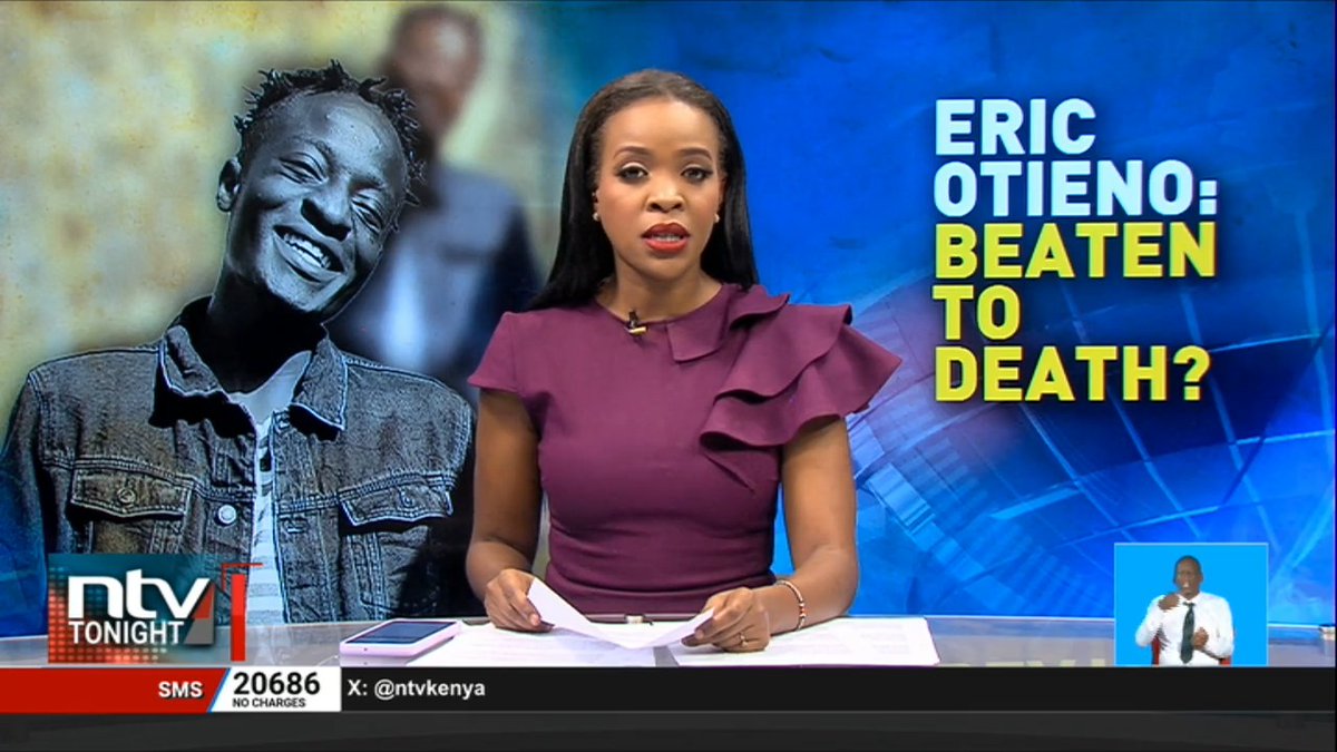 Eric Otieno: Beaten To Death? The post-mortem examination on the body of Eric Otieno has revealed that he succumbed to internal haemorrhage. The boda boda rider from Mathare died shortly after being released from Muthaiga Police Station on Sunday. #NTVTonight Michelle Ngele-Odhiambo