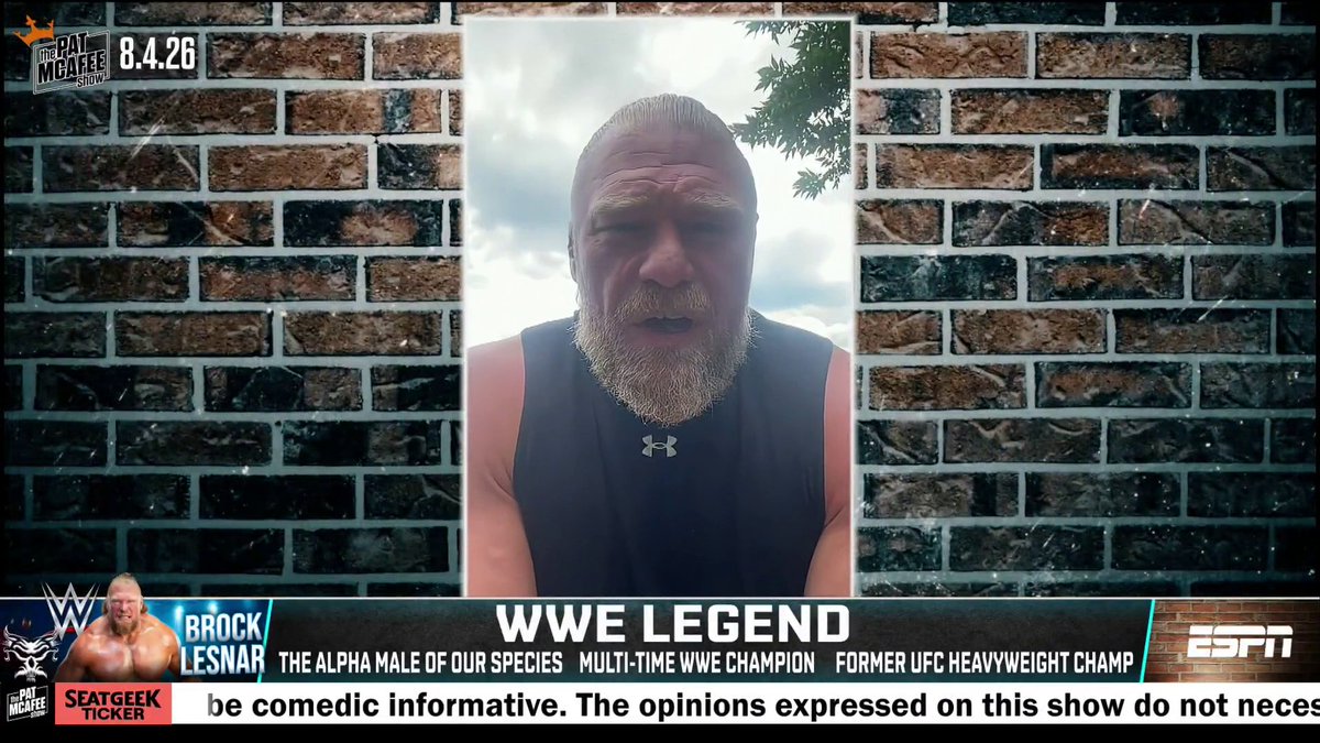 "I am retired and I wanted to say a big thank you to everybody." Combat sports legend Brock Lesnar has retired from the WWE 🤝 (via Pat McAfee)