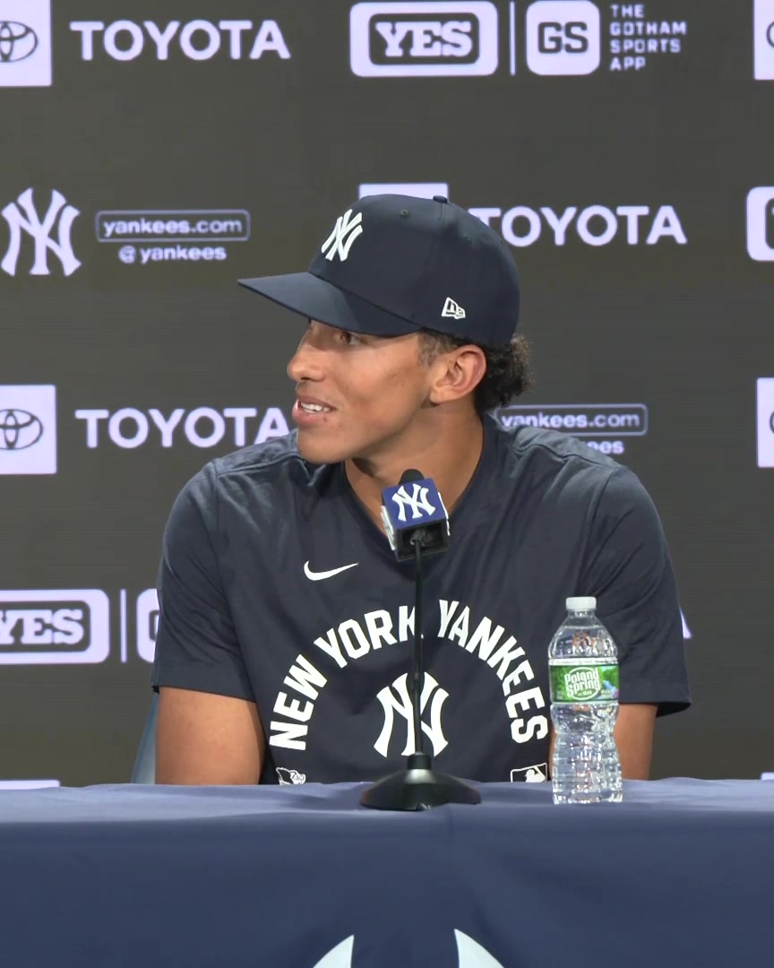 George Lombard Jr. was asked why he's wearing No. 96 with the Yankees: "I just walked in and that was in my locker" 😂