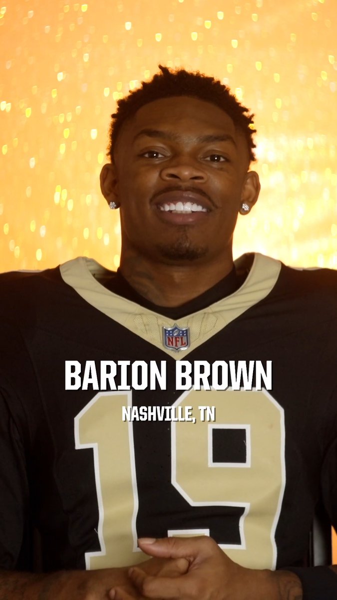 "Just knowing that it was never easy for me and the odds were stacked against me. All I had was a dream, a little bit of hope, and support from my family." Barion Brown on his journey to the Saints 🫡