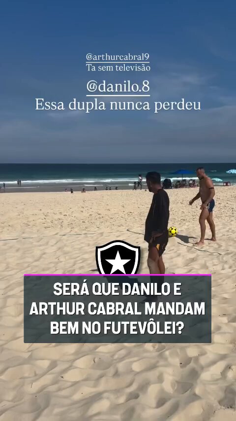 Danilo e Arthur Cabral no futevôlei. 🗞| TNT