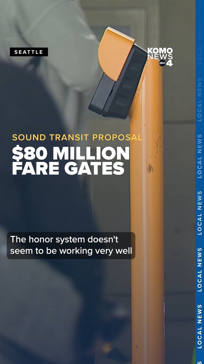 The days of walking onto a Sound Transit train without paying could soon become much more difficult. Sound Transit is looking to install fare gates at 14 of its busiest stations, forcing riders to tap their ORCA card to get in and out. The transit agency is losing millions of dollars to unpaid fares and believes this could be the fix. The proposal, which could go to a vote before the Sound Transit Board on Aug. 27, would launch a phased pilot program requiring riders to tap an ORCA card or other approved payment method both when entering and exiting selected stations. The goal is to strike a balance between keeping the system accessible and ensuring riders pay their fares, according to Sound Transit officials. Full story here: #komo #komo4 #komonews #seattle