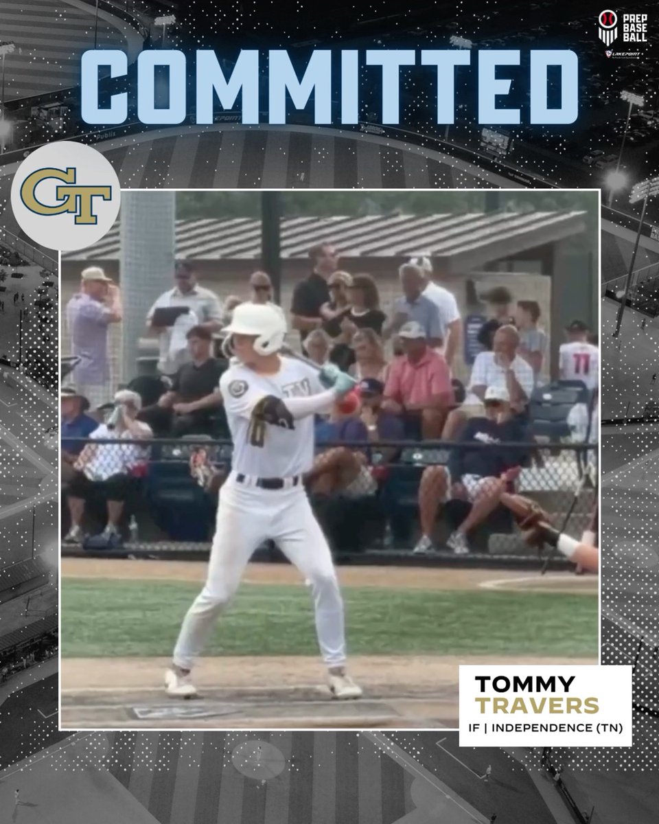 𝑪𝑶𝑴𝑴𝑰𝑻𝑻𝑬𝑫 Tommy Travers (Independence Baseball (TN) is coming to Atlanta. TN’s No. 12 ranked SS is taking his talents to Georgia Tech. Prep Baseball | Prep Baseball Tennessee | Georgia Tech Baseball | #PBFG26