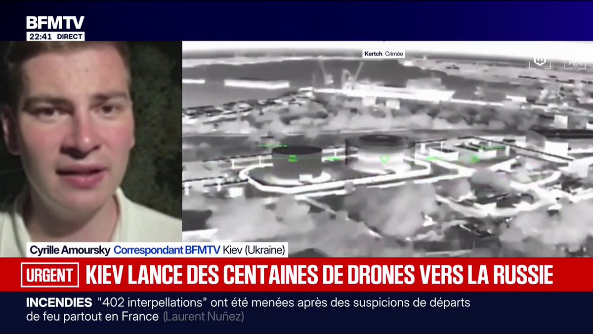 L'Ukraine vient de lancer des centaines de drones vers la Russie
