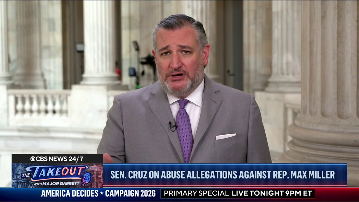“It’s heartbreaking,” Sen. Ted Cruz (R-TX) said about the abuse allegations facing Ohio GOP Rep. Max Miller against his ex-wife Emily, who is Ohio GOP Sen. Bernie Moreno’s daughter, as well as their child. Miller vowed to stay in the congressional race for another term and strongly denied all allegations of misconduct. “Bernie is a good friend of mine, I’ll tell you I’ve expressed, personally, just my condolences as a dad,” Cruz said. “I know it’s really painful what he’s going through and it’s really unfortunate.”