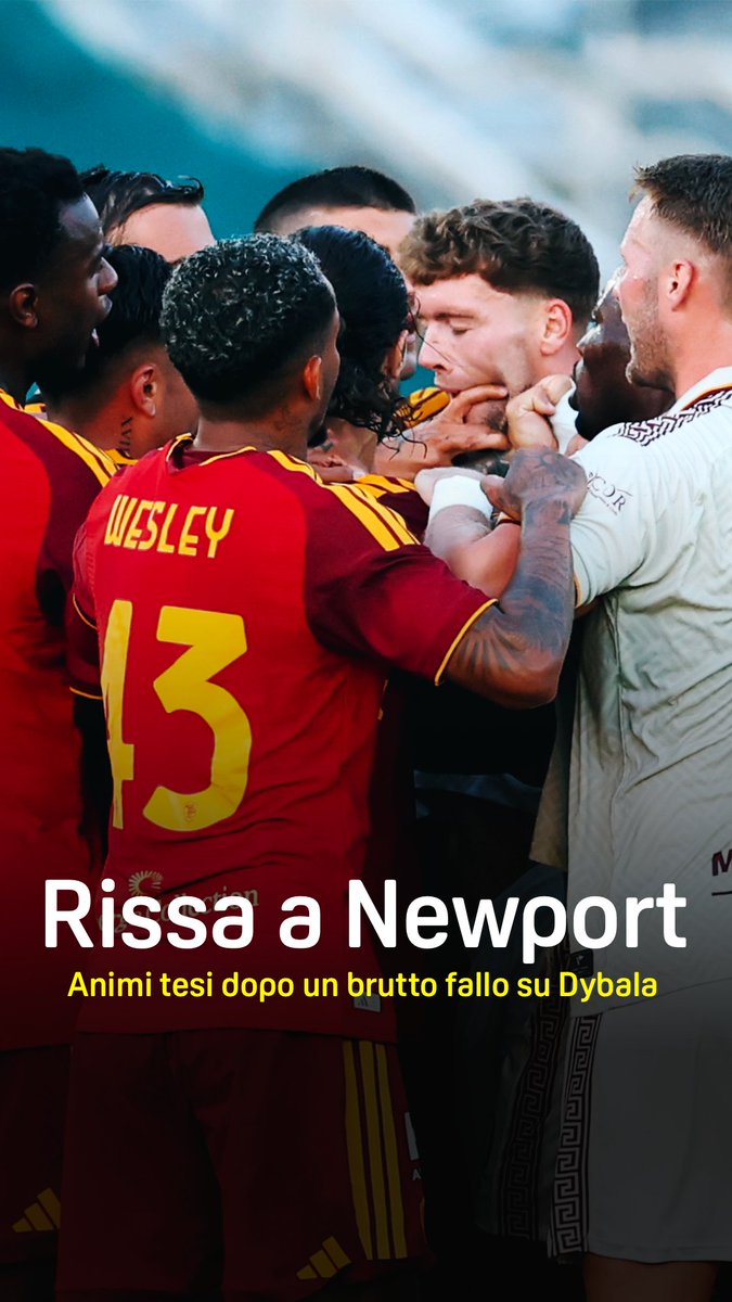 𝗚𝘂𝗮𝗶 𝗮 𝗰𝗵𝗶 𝘁𝗼𝗰𝗰𝗮 𝗹𝗮 𝗝𝗼𝘆𝗮… 👀 Bruttissimo fallo da dietro, ma solo giallo per l’arbitro 🟨 #NewportRoma #DAZN