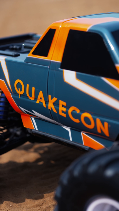 when you just can't wait to get to QuakeCon! Drive safe... we'll see you soon. And keep an eye out for the custom Traxxas QuakeCam Truck!