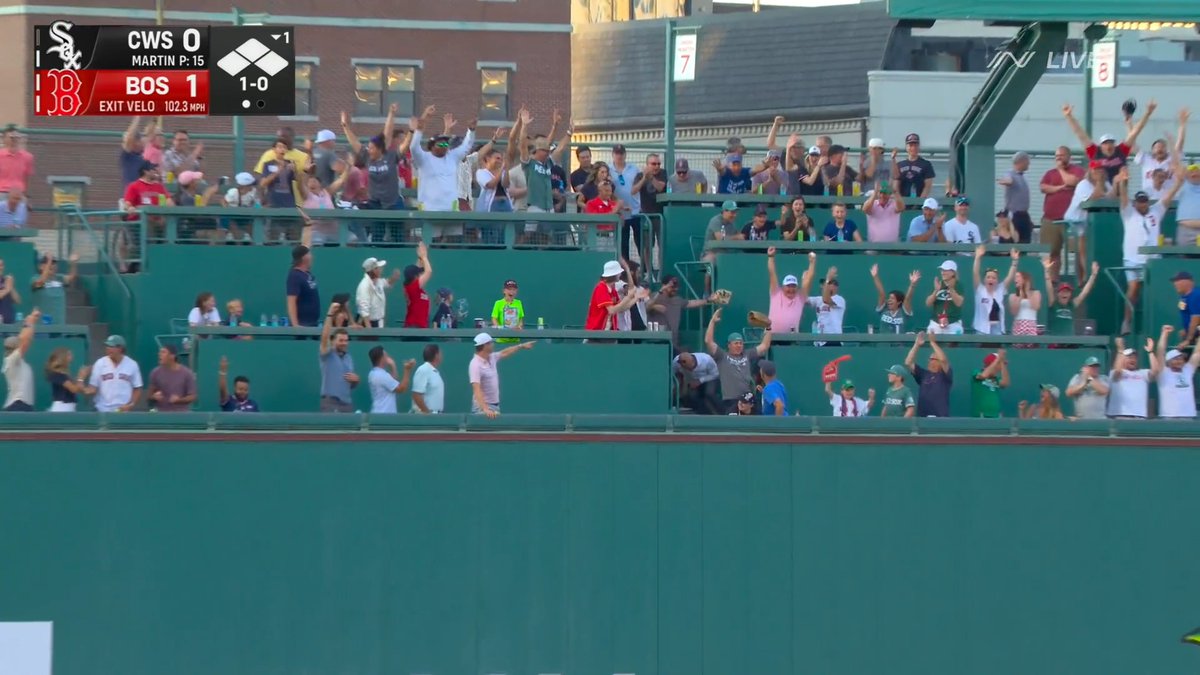 Caleb Durbin grand slam into the Green Monster!