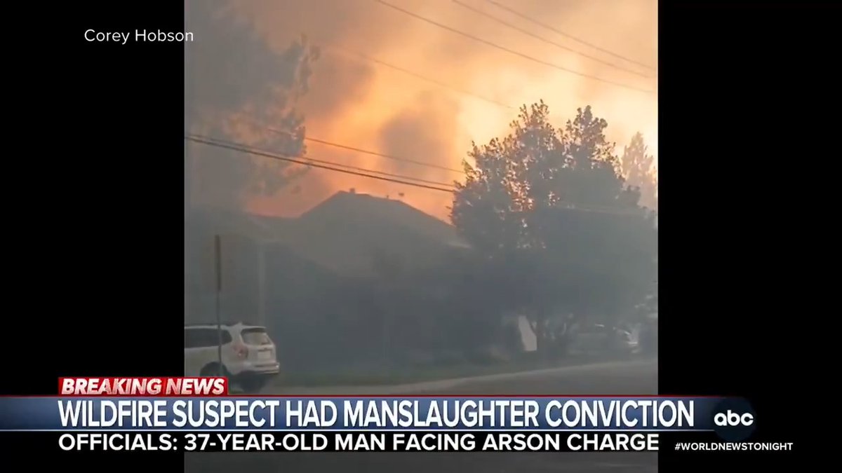 Acting on a tip, authorities arrested a convicted killer on suspicion of arson for allegedly starting one of the most destructive fires in Washington state's history. The fires, so far, have destroyed at least 700 businesses and homes. Alex Stone reports.