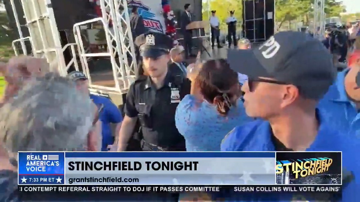 SCOTT LOBAIDO ON THE GROUND AFTER CONFRONTING MAMDANI Scott LoBaido was confronting Mamdani at an event when his live report was abruptly interrupted. Video showed LoBaido on the ground surrounded by police, and Grant Stinchfield said, "We have not heard from him yet.”