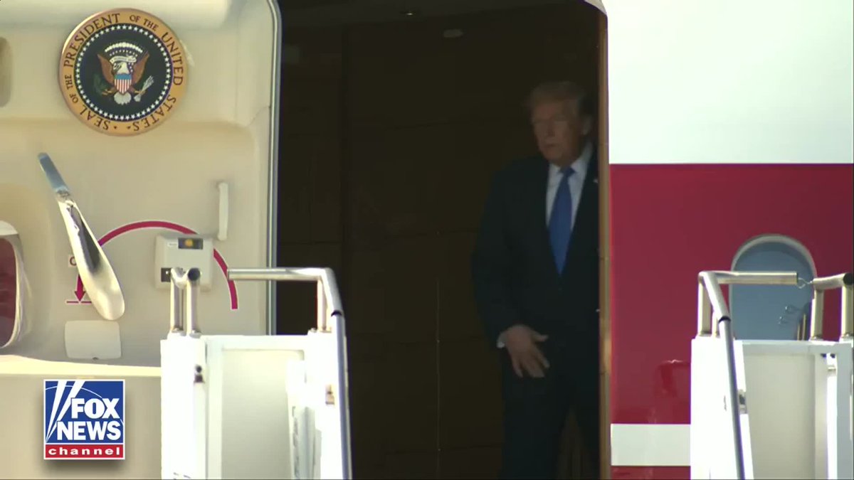 BREAKING: President Trump arrives in Los Angeles ahead of the RNC event held at Trump National Golf Club in Rancho Palos Verdes.
