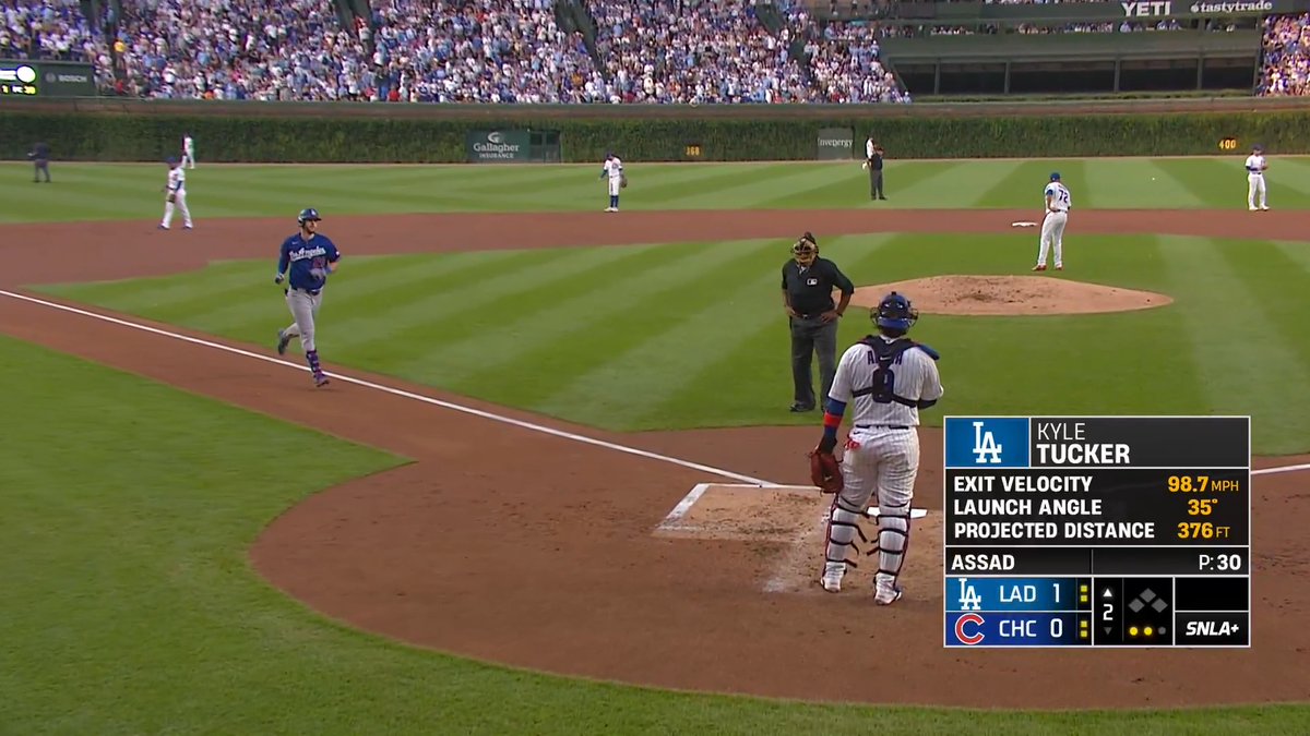Kyle Tucker homers back at Wrigley Field!