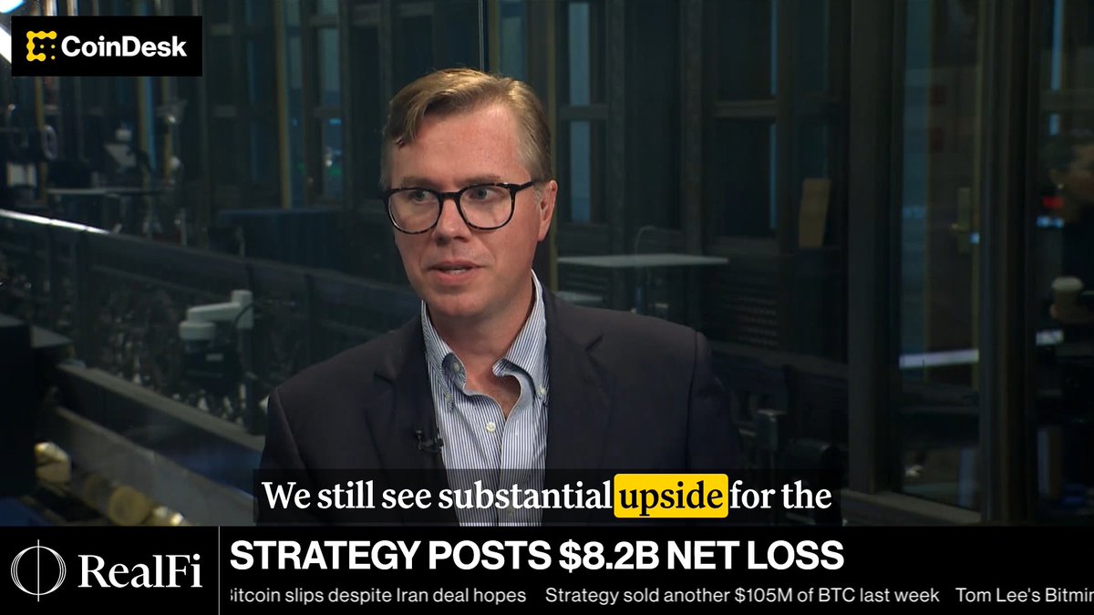🎥 Clear Street's Brian Dobson says Michael Saylor's Strategy still has substantial upside if it can continue generating incremental satoshis per share.