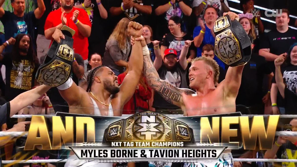 NEW TAG TEAM CHAMPIONS!! ๐ What a MOMENT for Tavion Heights WWE and Myles Borne | THE KID!!