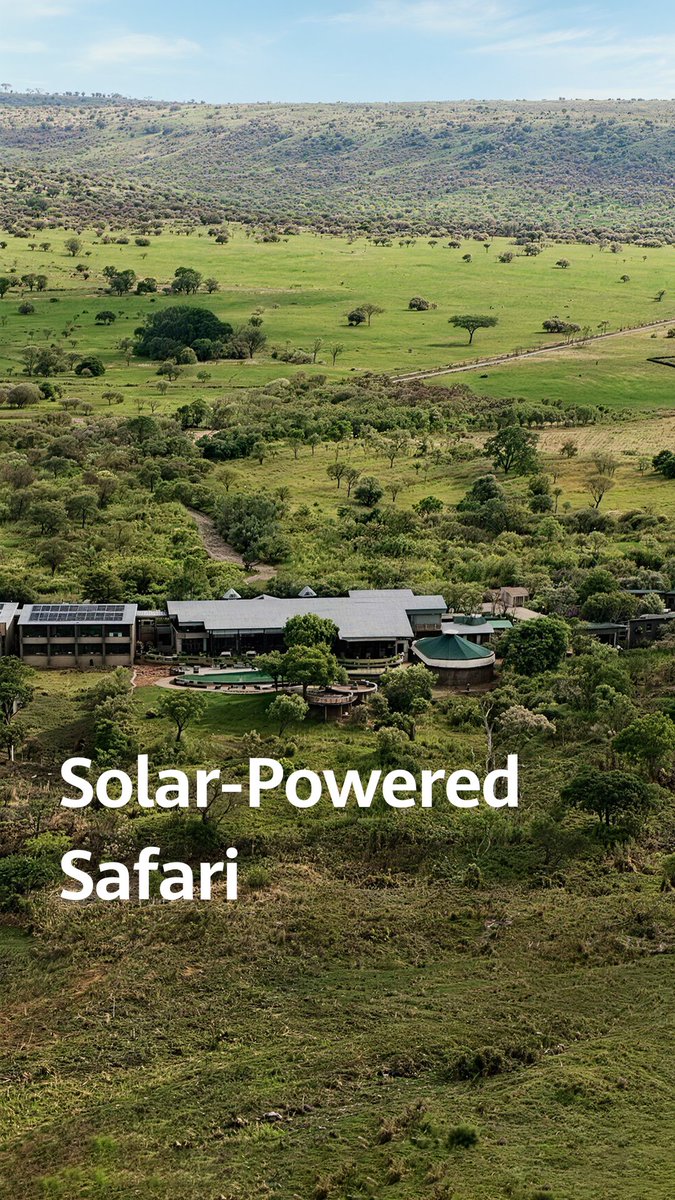 A safari powered by sunshine. In Tanzania, solar energy is helping a luxury lodge provide clean power for lighting, water and daily operations, day and night. Ensuring sustainability in the Serengeti.