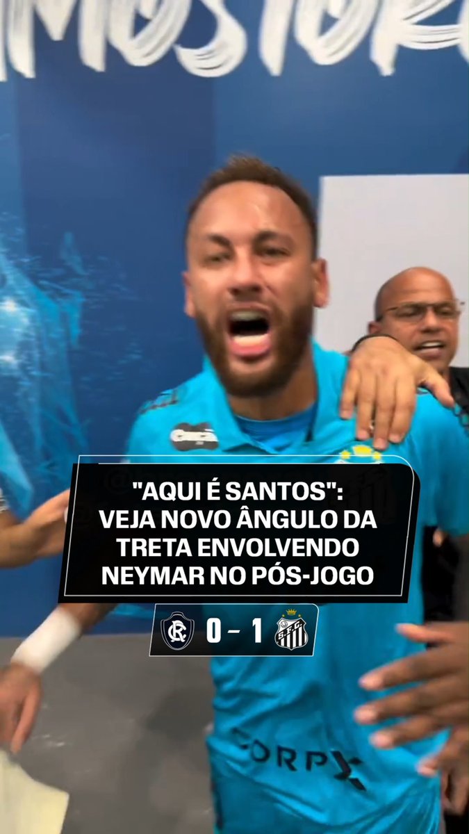 Após o apito final da partida contra o Remo, pela Copa do Brasil, Neymar se envolveu em uma confusão na zona mista do Estádio Mangueirão. Via @brennorayol #FutebolNaESPN #santos #neymar #remo