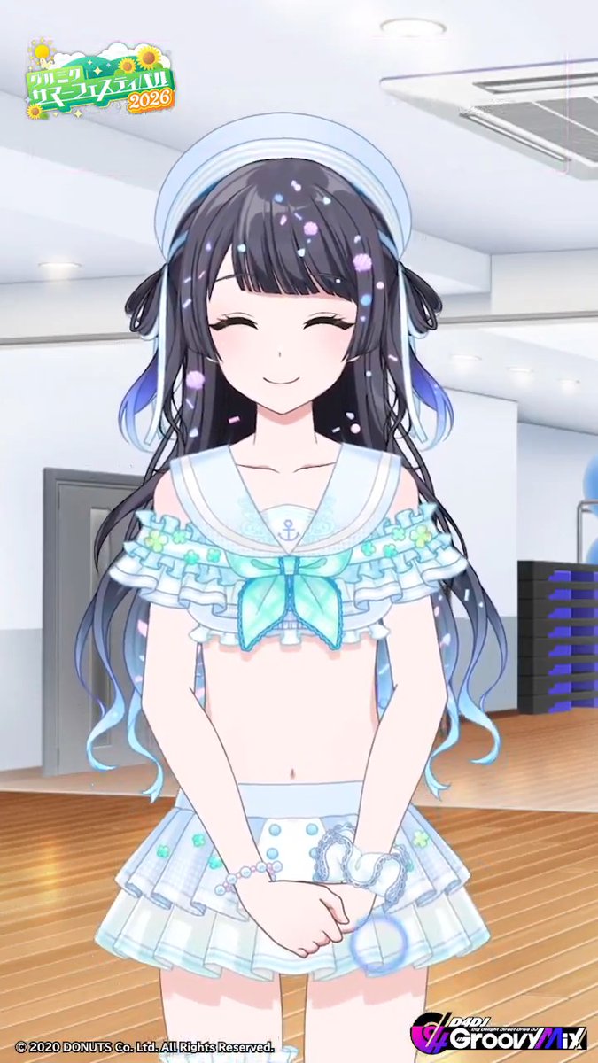 ☀️#グルミクサマーフェス2026 🌻 スペシャル衣装をご紹介👙 プチオーディションガチャピックアップメンバー🎀 ★4[胸ときめく航海を]渡月麗 SPECIAL衣装交換券はグルミク Web Store にて期間限定販売中💡 #グルミク