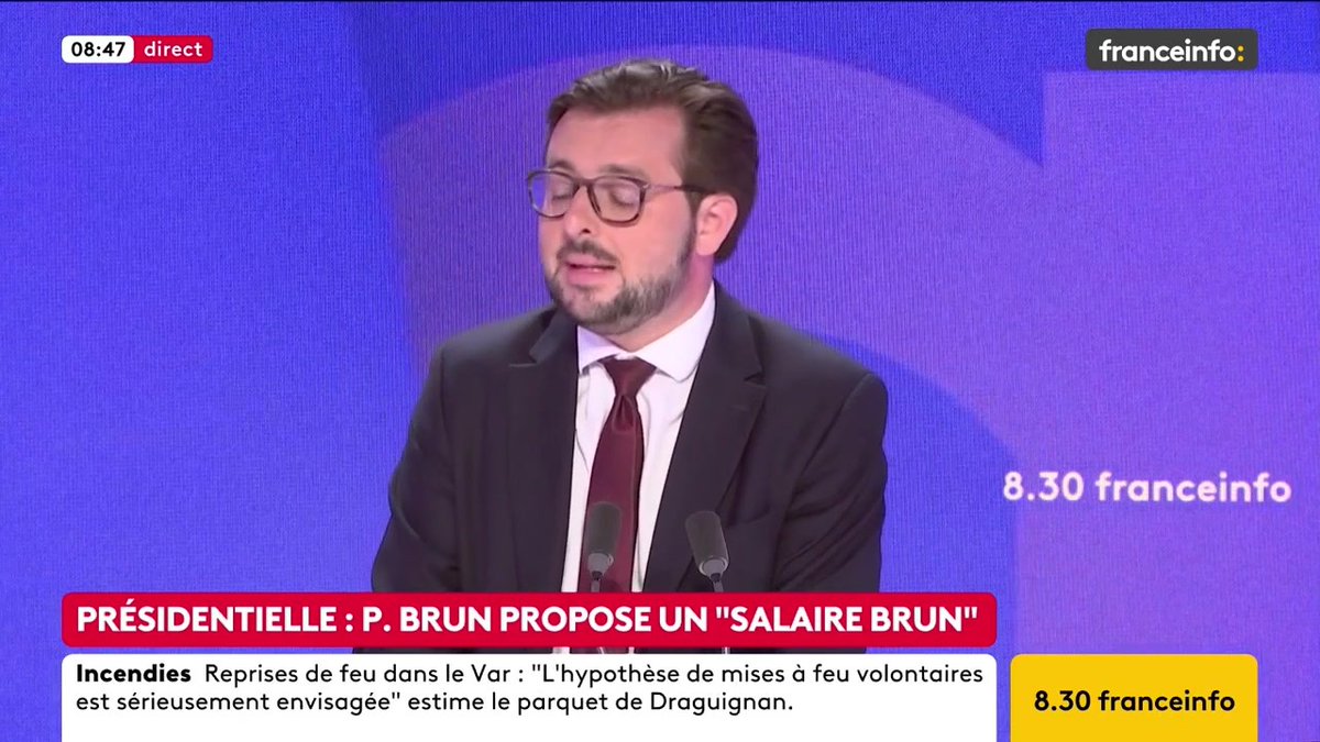 🔴 2027 : un "salaire brun" ? ➡️ "Les salariés sont surtaxés et le capital est complètement détaxé […] Je propose donc une baisse de la CSG et qu'on taxe davantage le capital […] Il n’y a pas de raison que les salariés soient les vaches à lait du système", propose Philippe Brun