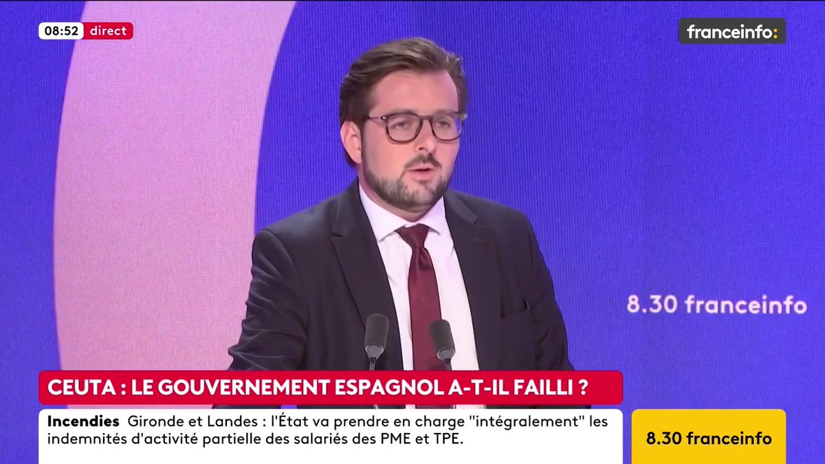 🔴 Ceuta: une "vaste opération de déstabilisation" ➡️ "L'extrême droite s’attaque à Pedro Sanchez, car il est l’exemple même de la réussite de la gauche au pouvoir. La croissance est à plus de 2% aujourd’hui et l’Espagne a divisé par deux son taux de chômage", dit Philippe Brun