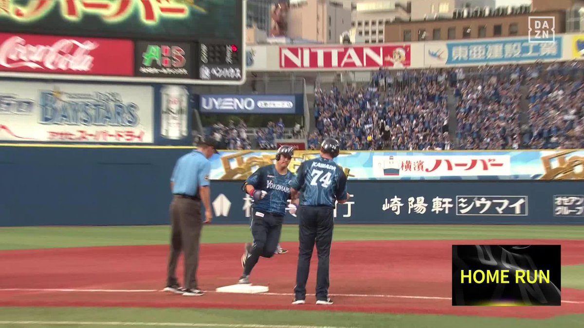 前奏の途中で♫ 逆方向ポール際へ放り込んだ 筒香嘉智 第8号同点ホームラン ⚾️DeNA×阪神 #baystars #だったらDAZN