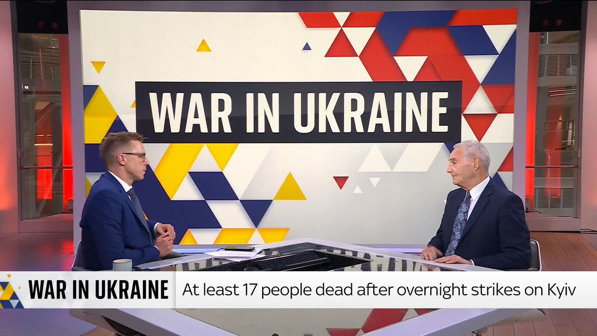 'The war is moving towards some sort of crisis point for both sides, but there is more potential pain to inflict on Russia because they’ve had an easy time so far.' Professor Michael Clarke shares his analysis, after 17 people were killed in Russia's overnight attack on Kyiv
