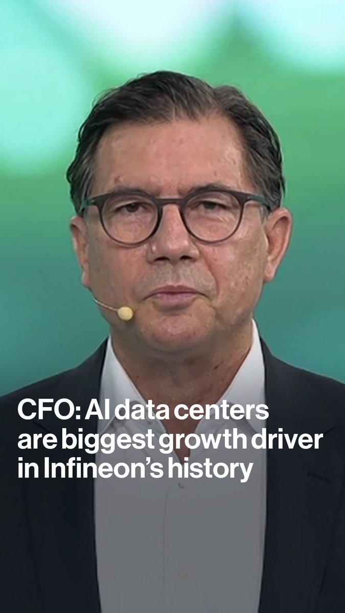 Infineon CFO Sven Schneider tells Anna Edwards the semiconductor company expects "very steep growth" in its AI data centre revenue, with its power chip segment driving profitability