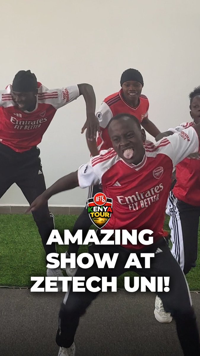 Dance team @Saka._254 put on an amazing show at Zetech University! 🕺🤩 Thank you to KC.sports for powering the AFTV Victory Tour in Kenya, with the support of Serena Hotels-Africa, 82 Sports, and Zetech University! 🇰🇪🙌 #AFTVKenya #ad #AFTV