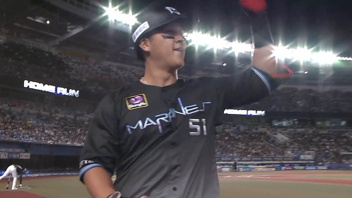 やーまぐっち!🔥🔥 貴重な一打!💪 千葉ロッテ 山口航輝 選手の今シーズン第18号ソロホームラン!🌈 👇ライブ配信・見逃し配信を見る