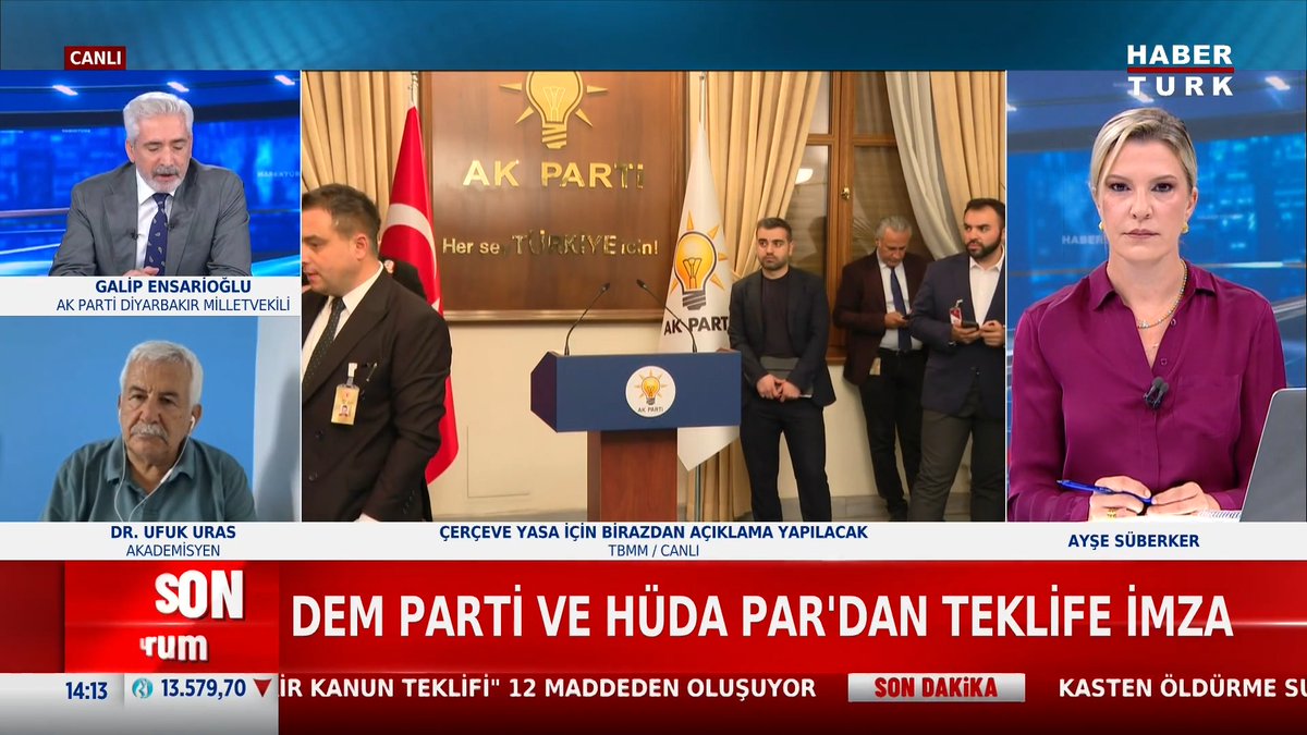 📌Çerçeve yasa bugün Meclis'e sunulacak AK Parti Diyarbakır Milletvekili Galip Ensarioğlu #HaberHattı'nda değerlendirdi.