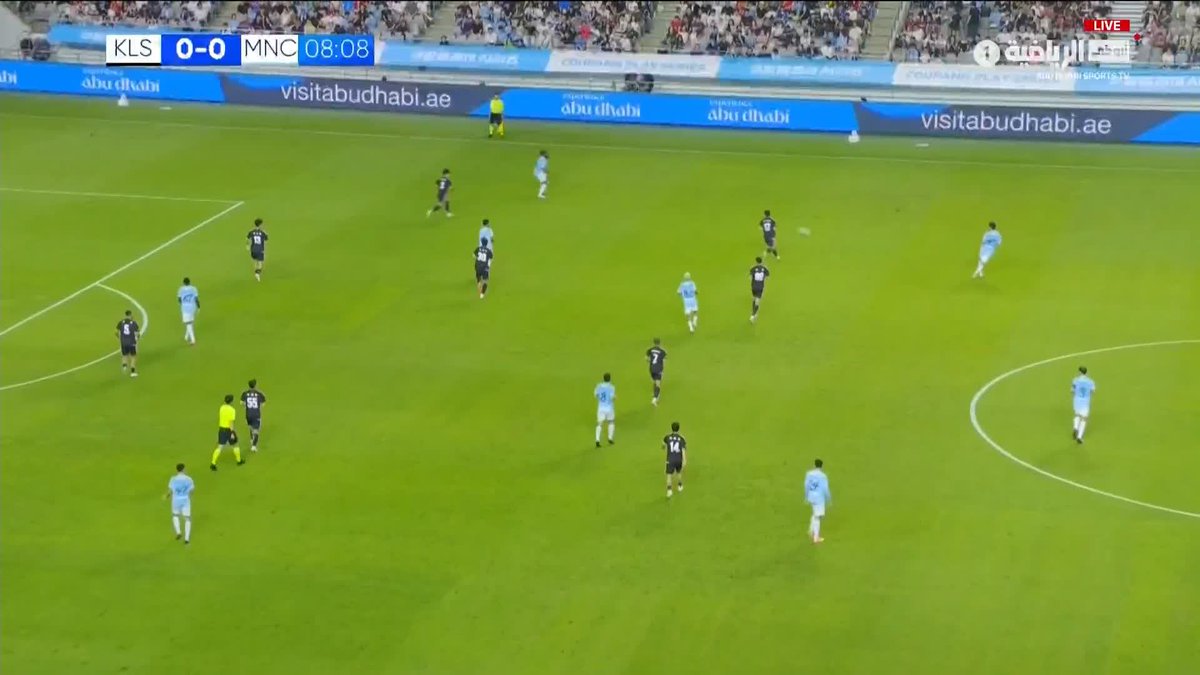 من لمسة واحدة.. آيت نوري يفتتح التسجيل بتسديدة مباشرة وقوية ⚽️ مانشستر سيتي 🆚 نجوم الدوري الكوري 📺 أبوظبي الرياضية 1️⃣