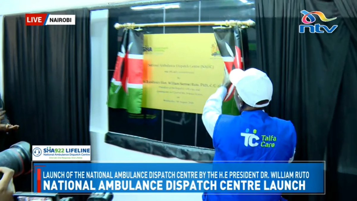 President Ruto launches the National Ambulance Dispatch Centre