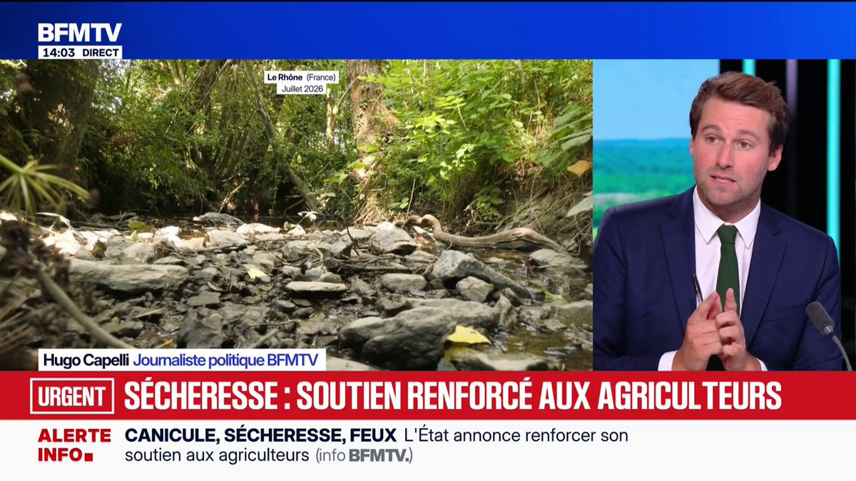 Canicules, sécheresse, incendies: le gouvernement annonce un plan pour ne laisser "aucun agriculteur seul"