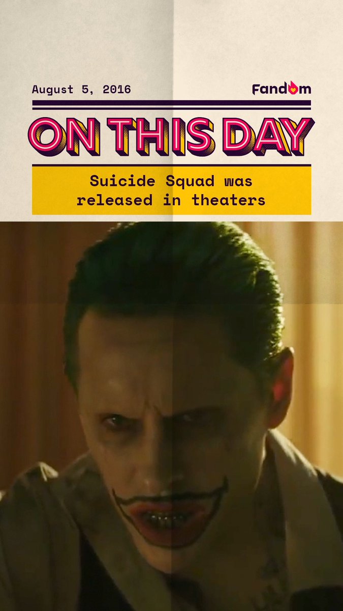 10 years ago, the first Suicide Squad movie was released in theaters ☠️