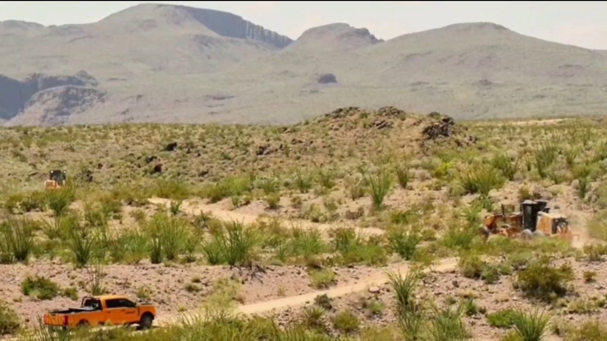 The Trump administration has sent bulldozers to plow through Big Bend National Park for the construction of border barriers and roads.