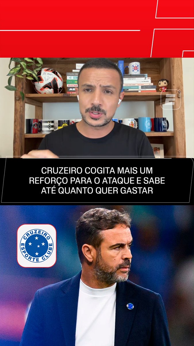 A Raposa segue de olho no mercado da bola! 🦊⚽ O Cruzeiro busca mais um atacante para atuar pelos lados do campo, e Bruno Andrade traz todos os detalhes dos bastidores. 👀🔥 👉 Saiba TUDO do mercado da bola no Fala a Fonte, ao vivo de segunda a sexta no YouTube da ESPN Brasil! #FalaFonte #FutebolNaESPN #Cruzeiro