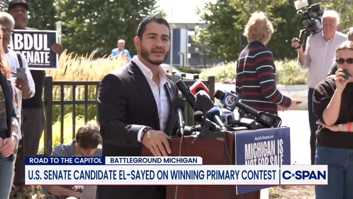U.S. Sen. candidate Dr. Abdul El-Sayed (D-MI) says opponent Mike Rogers (R-MI) should keep his name out of his "damn mouth" if he cannot pronounce it, and talks about his movement to "get money out of politics, put money in your pocket," for the general election.