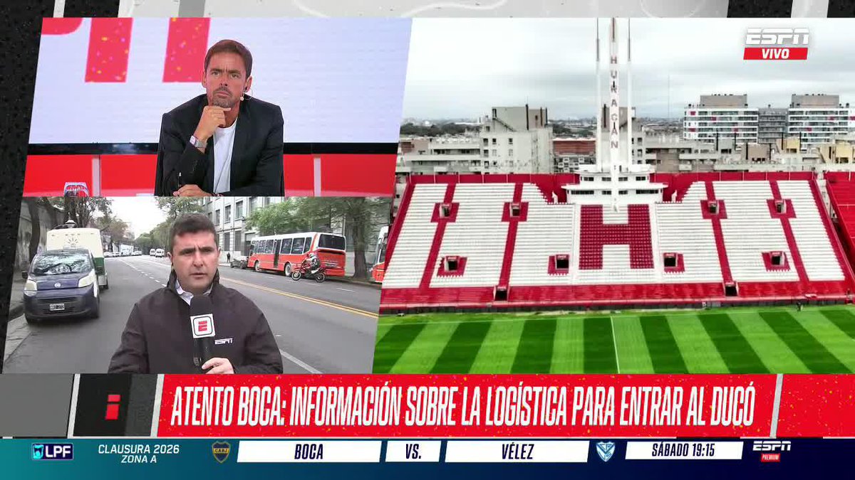🏟️ LOS INGRESOS AL DUCÓ Así serán los accesos para los y las hinchas de Boca en el estadio de Huracán, para el choque ante Estudiantes. ▶️ Mirá #ESPNF12 en el Plan Premium de #DisneyPlus