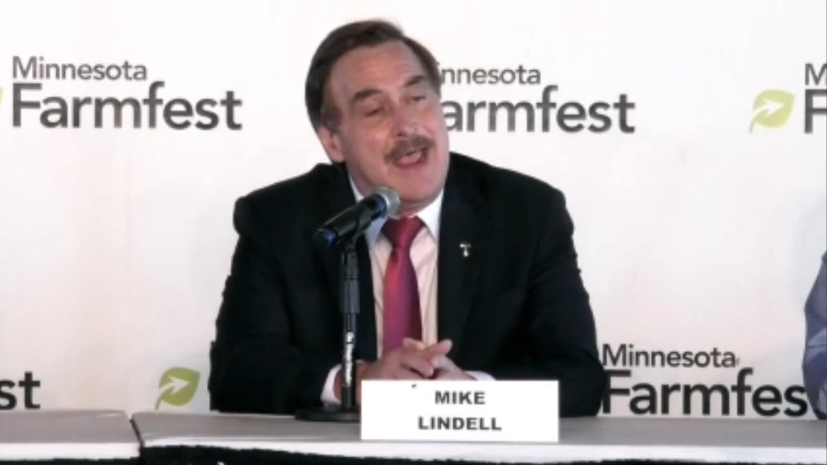 MyPillow CEO and GOP MN gubernatorial candidate Mike Lindell says he plans to completely eliminate Minnesota’s income tax: "... We (Minnesota) will be the 10th state in the nation to be income tax-free." #farmfest