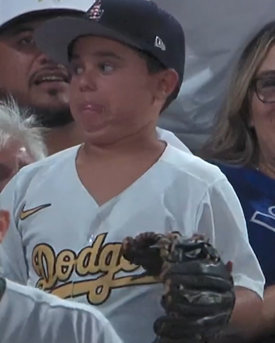 Instant regret 😭 This kid may have had the best reaction we've ever seen after accidentally snagging this baseball 😳