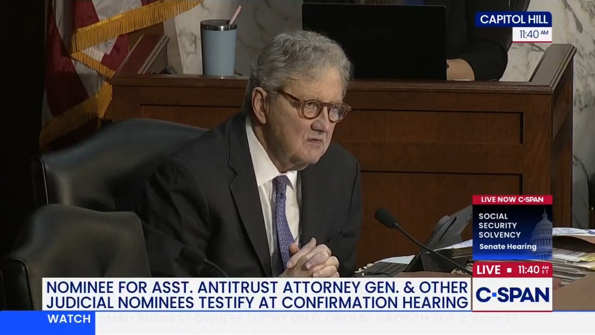 .John Kennedy (R-LA) and general counsel of the FCC Adam Candeub on FCC regulations. Kennedy: "We haven't given the FCC the right to regulate freedom of speech, have we?" Candeub: "You have required the FCC to regulate broadcasters pursuant to the public interest."