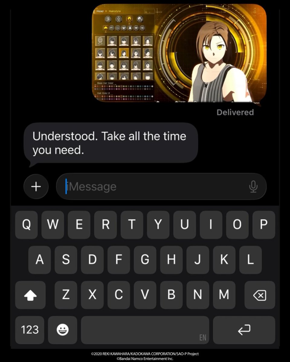 Glad they understand, but I'm probably gonna need more time. #SAO #SAOEoA