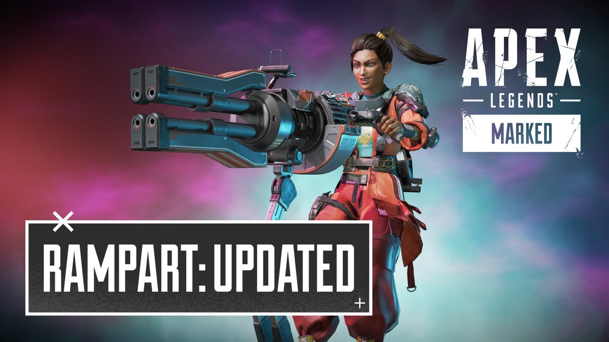 Rampart's upgraded. Stronger walls. Faster Sheila. More pressure. Get building.