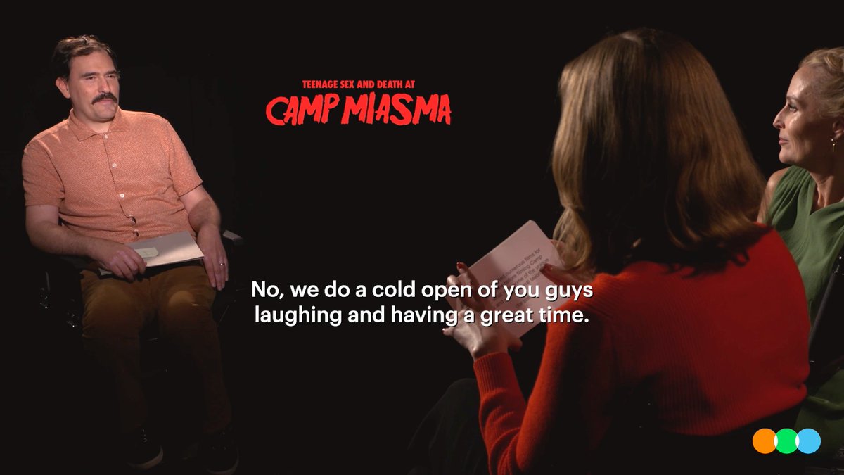 Hannah Einbinder and Gillian Anderson share the films they saw too young 🔪 Watch the full interview here: Teenage Sex and Death at Camp Miasma opens in US theaters on August 7 via MUBI and comes to the UK and Ireland on August 21.