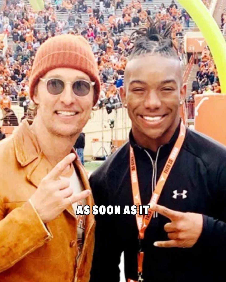 .Matthew McConaughey texted Bijan Robinson as soon as his contract news hit this week 🤝