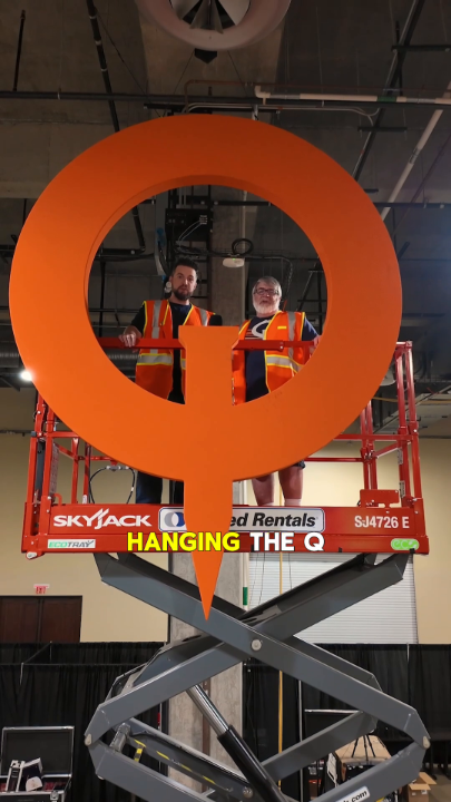 Welcome to QuakeCon! Our volunteers are the heart of the event, working hard to get the BYOC ready for you!