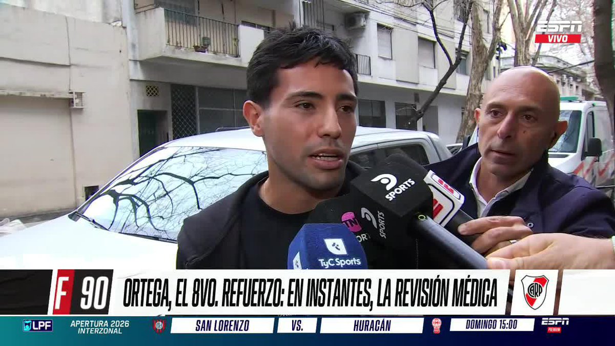 8️⃣ LLEGÓ EL OCTAVO La palabra de Francisco Ortega, antes de realizarse la revisión médica para ser refuerzo de River. ▶️ Mirá #ESPNF90 en el Plan Premium de #DisneyPlus