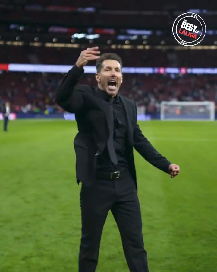 ¡Diego Pablo Simeone en estado puro! 💫 LALIGAHighlights | Atlético de Madrid