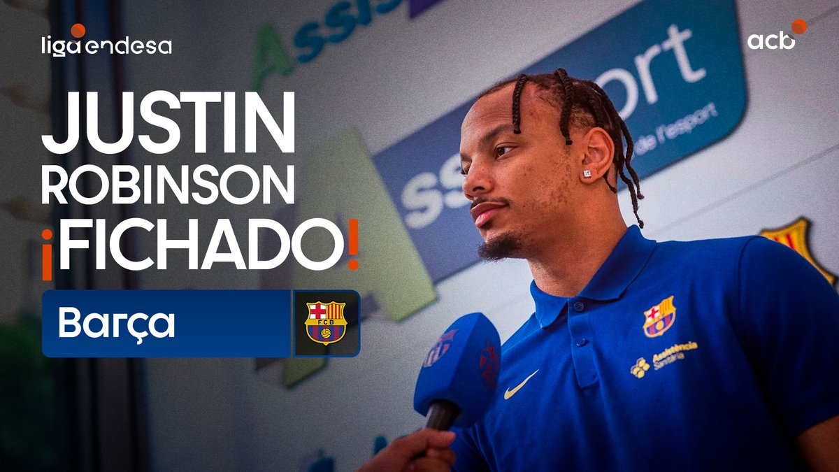 ⚡️ Un base eléctrico para los blaugranas Justin Robinson vuelve a la #LigaEndesa para dirigir el juego del Barça Basket Justin Robinson 💥 #MercadoACB | 📹 EuroLeague