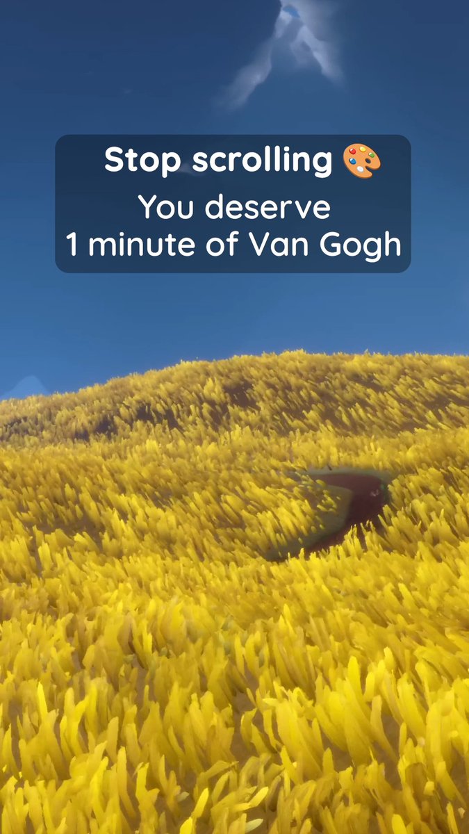 Take a moment to immerse yourself in the color, light, and beauty of Vincent van Gogh’s paintings 🖼️ ✨